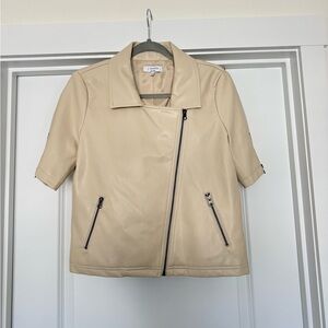 J. Society New York Faux Leather Moto Biker Jacket